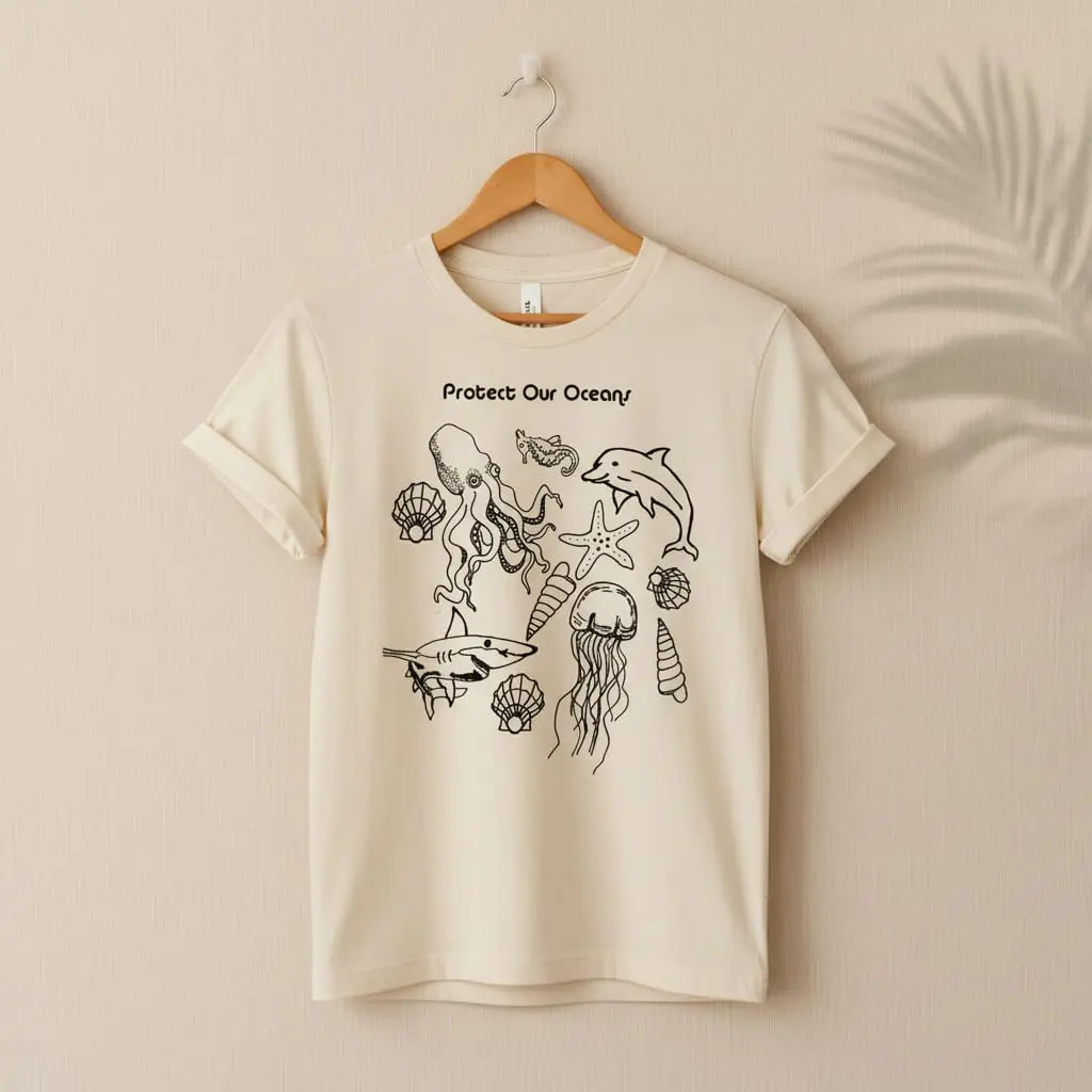 Protect Our Oceans T-Shirt Ethical Earth Store