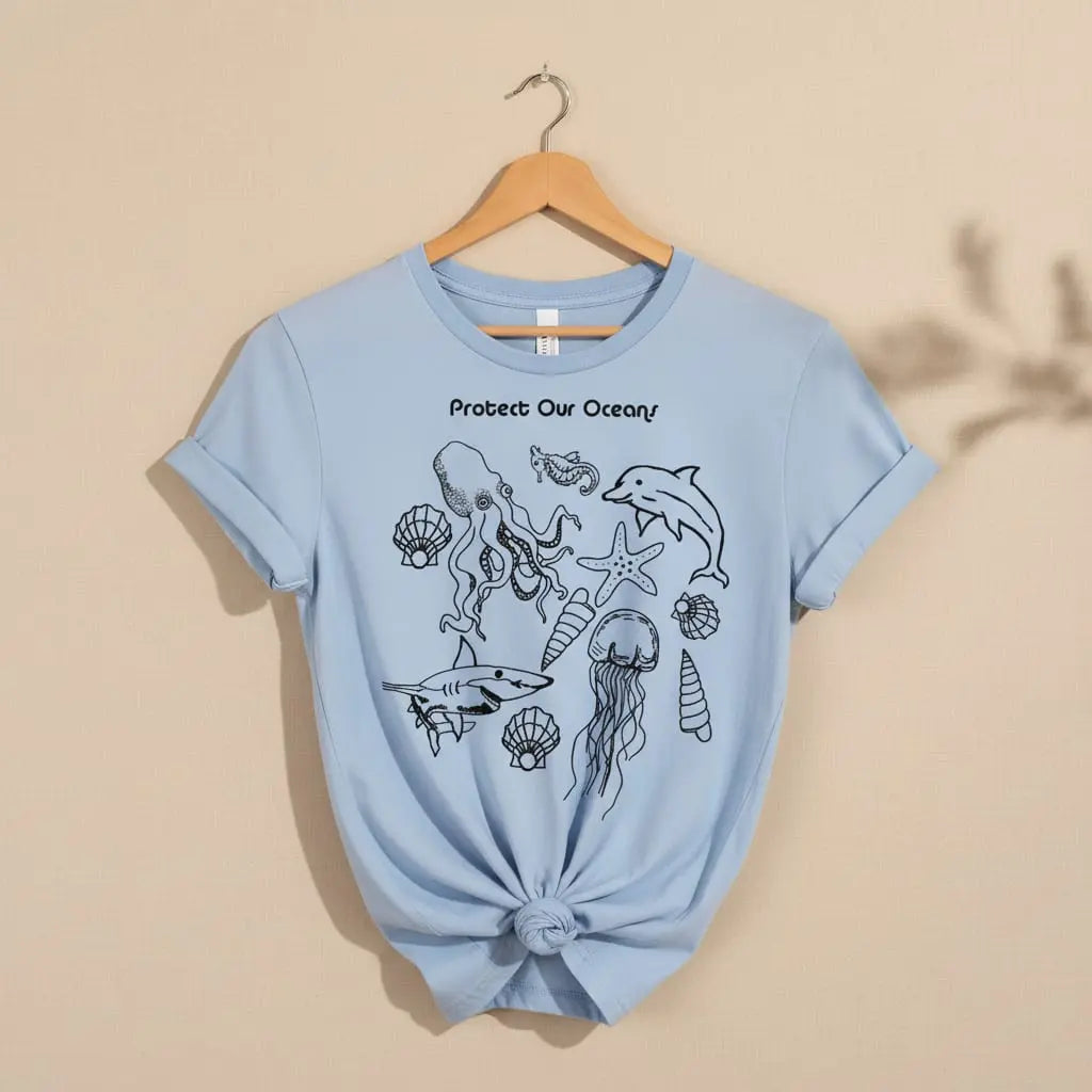 Protect Our Oceans T-Shirt Ethical Earth Store