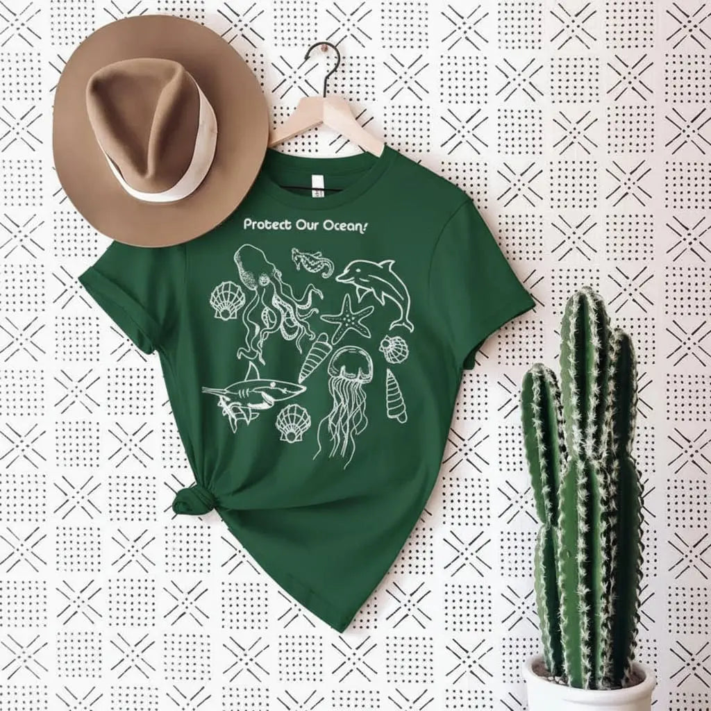 Protect Our Oceans T-Shirt Ethical Earth Store