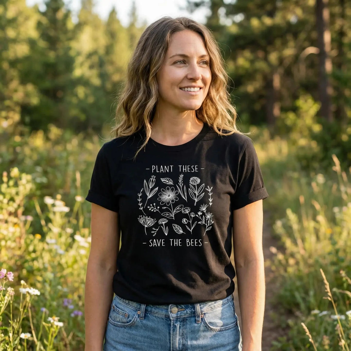 Plant These, Save The Bees T-Shirt Ethical Earth Store