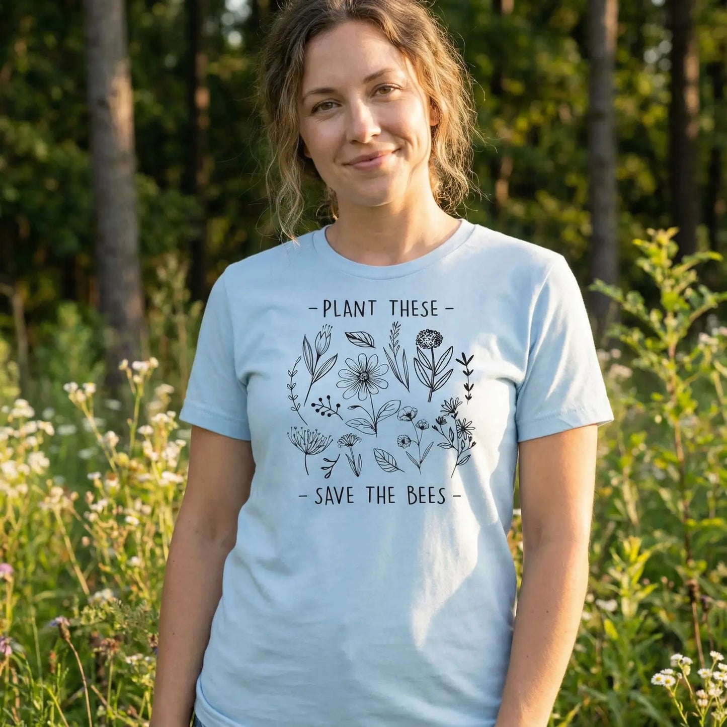 Plant These, Save The Bees T-Shirt Ethical Earth Store