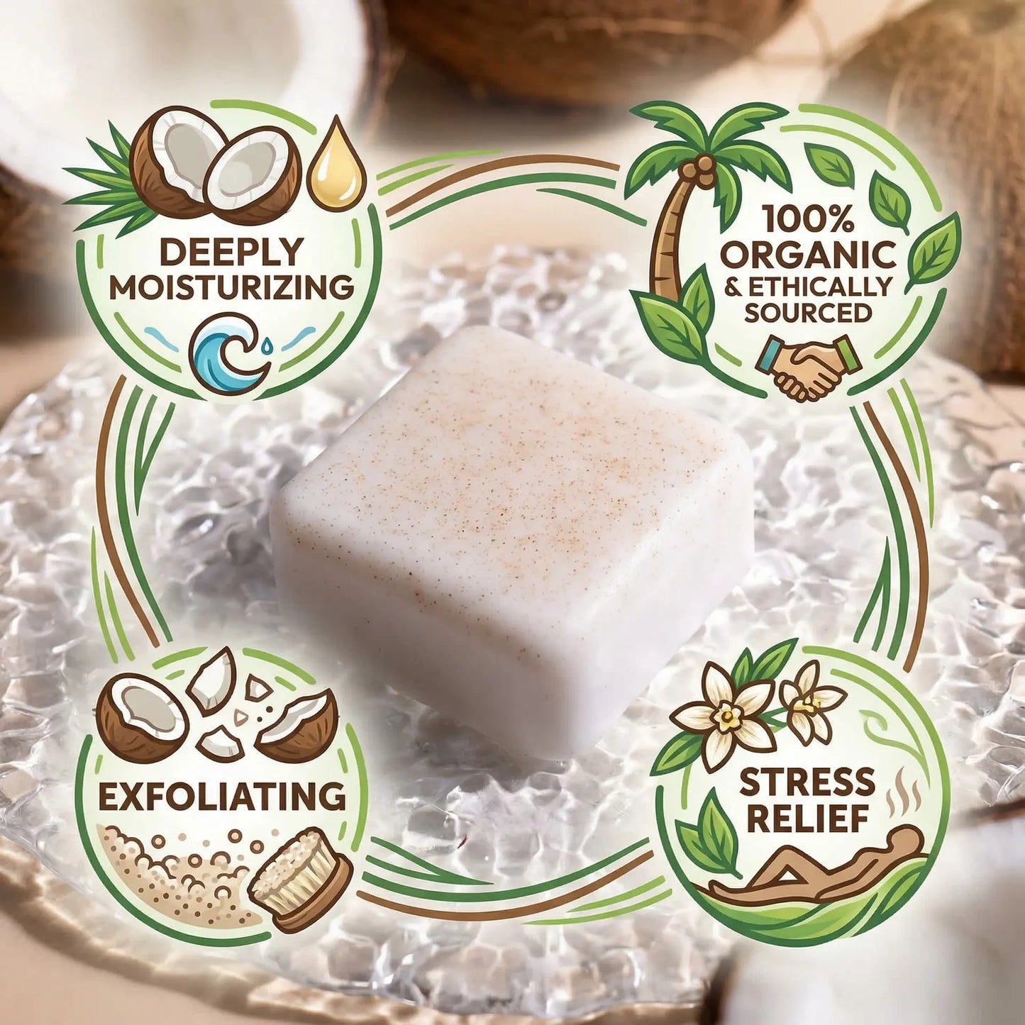 Coconut Scrub Soap Bar Ethical Earth Store