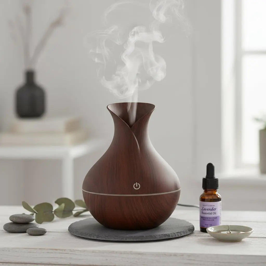 Wood Color Changing Oil Diffuser Ethical Earth Store