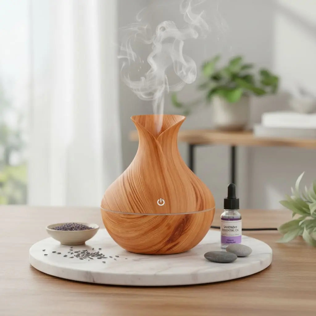 Wood Color Changing Oil Diffuser Ethical Earth Store