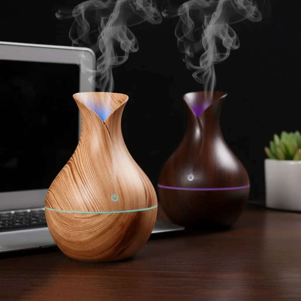 Wood Color Changing Oil Diffuser Ethical Earth Store