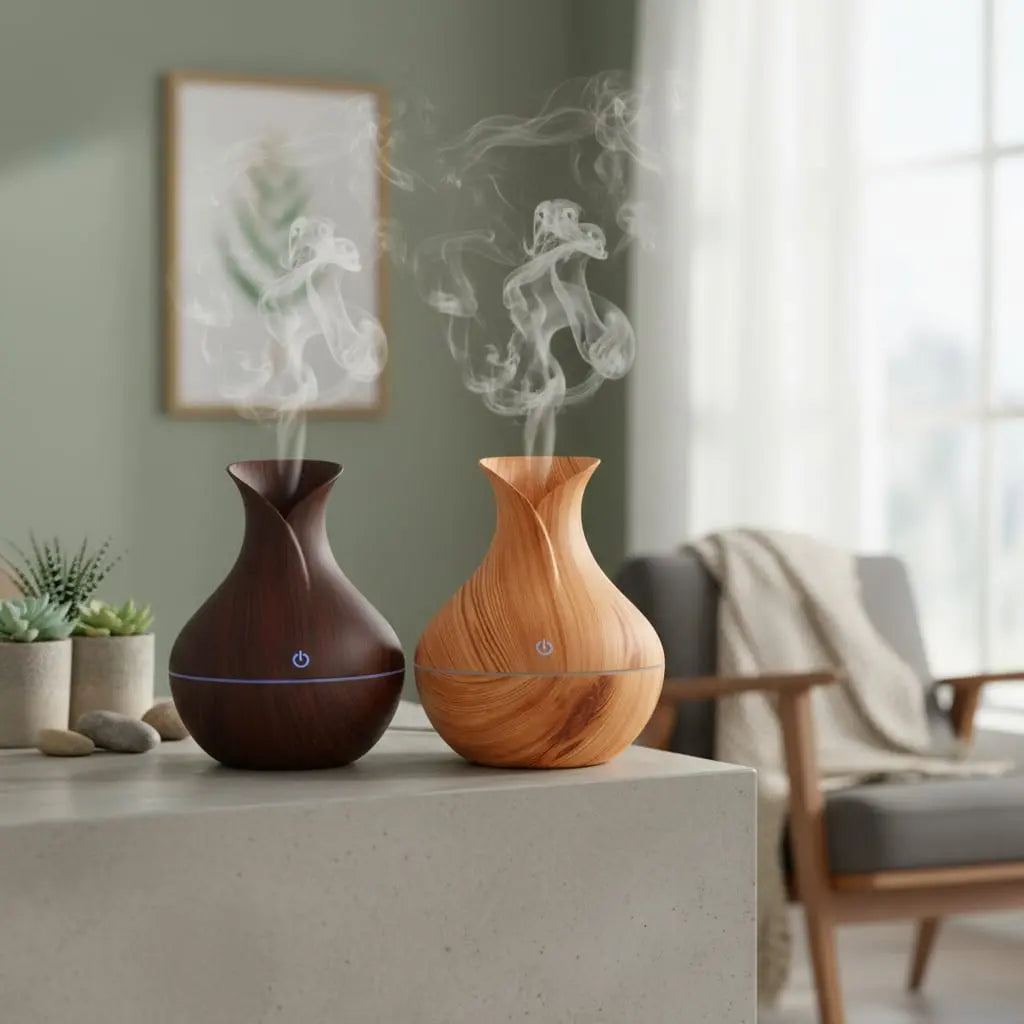 Wood Color Changing Oil Diffuser Ethical Earth Store