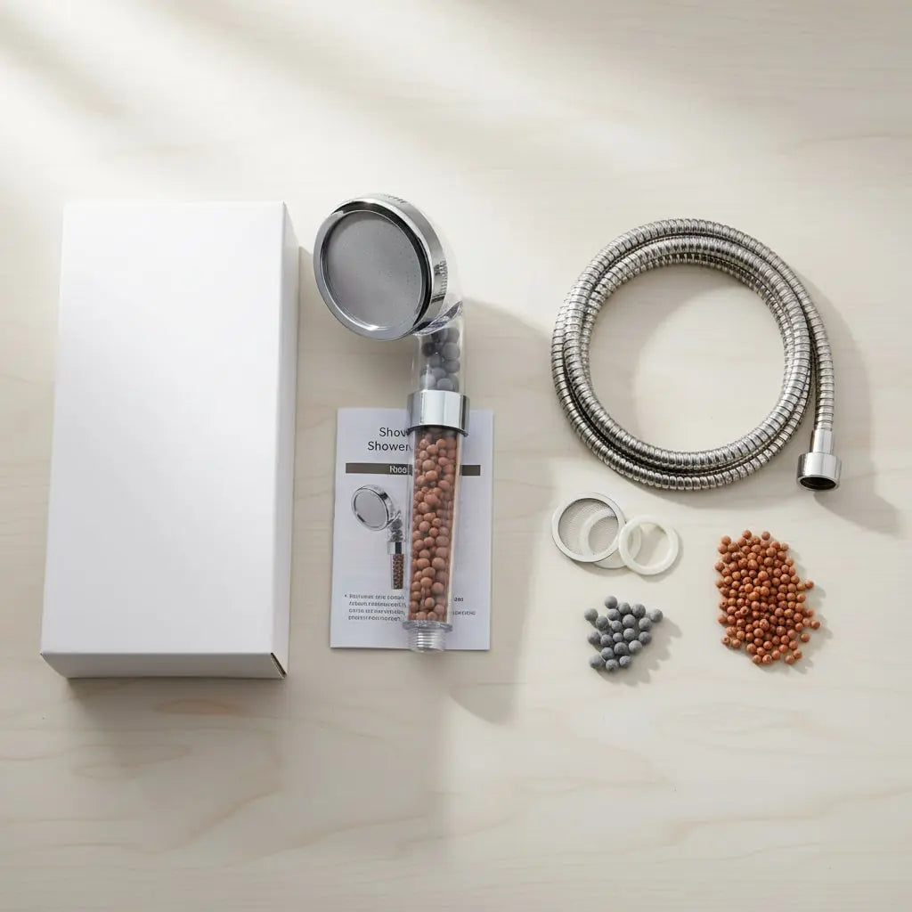 Mineral Enhanced Adjustable High Pressure Shower Head Ethical Earth Store