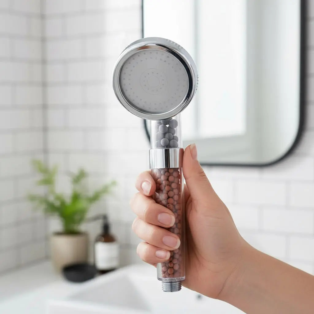 Mineral Enhanced Adjustable High Pressure Shower Head Ethical Earth Store