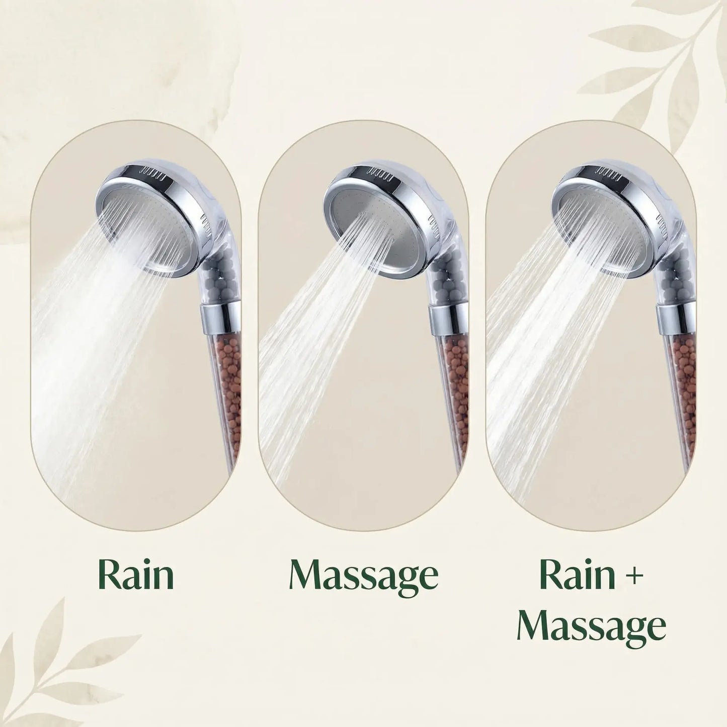 Mineral Enhanced Adjustable High Pressure Shower Head Ethical Earth Store