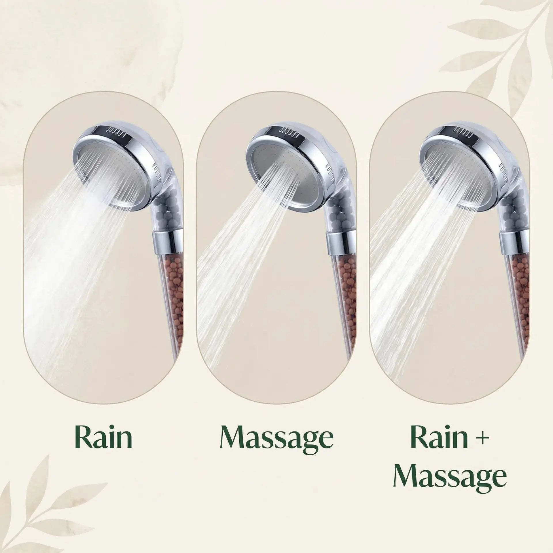 Mineral Enhanced Adjustable High Pressure Shower Head Ethical Earth Store