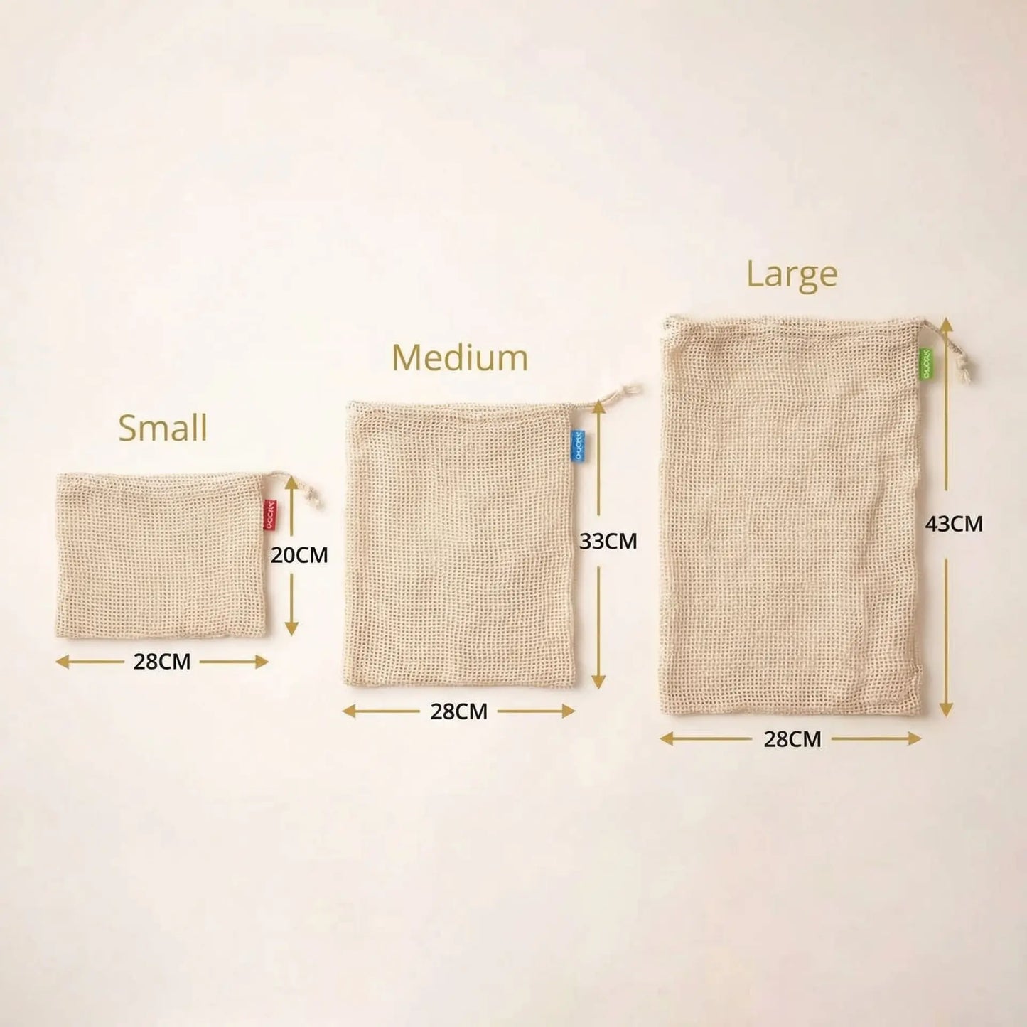 Reusable Organic Cotton Produce Bags