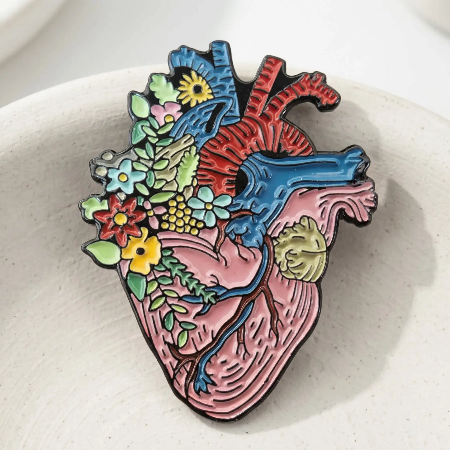 Floral Heart Pin