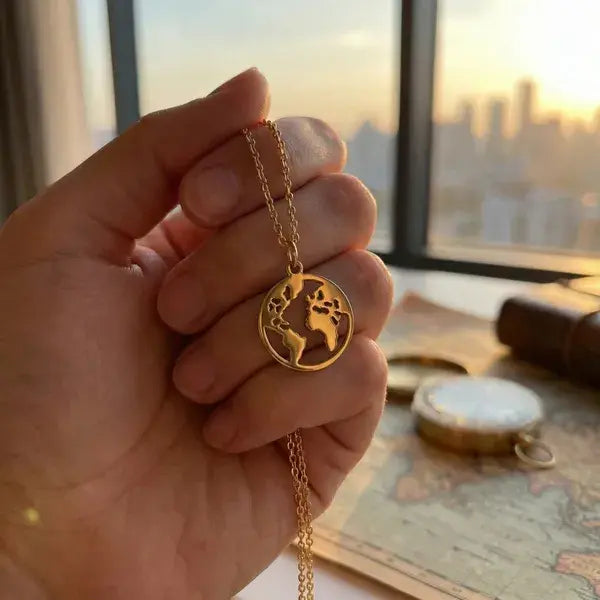 World Globe Necklace Ethical Earth Store