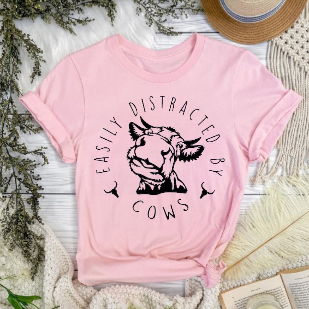 Distracted By Cows T-Shirt