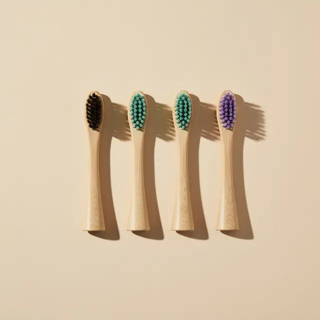 Bamboo Electric Toothbrush Replacement Heads (4 Pack) Ethical Earth Store