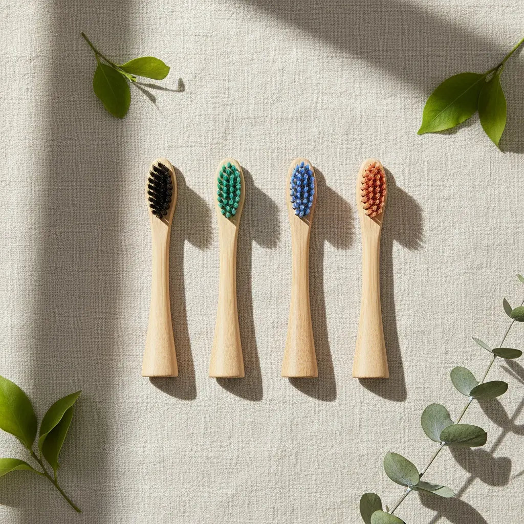 Bamboo Electric Toothbrush Replacement Heads (4 Pack) Ethical Earth Store