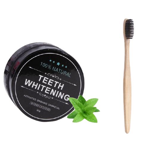 Organic Charcoal Activated Teeth Whitening Powder