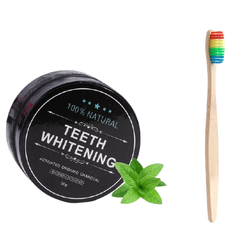 Organic Charcoal Activated Teeth Whitening Powder