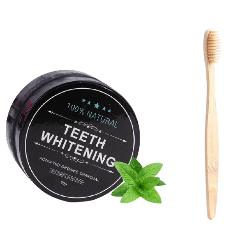 Organic Charcoal Activated Teeth Whitening Powder