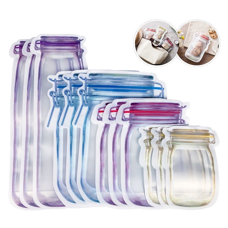 Reusable Mason Jar Food Storage Bags