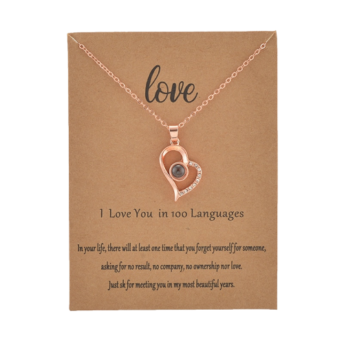 100 Language I love You Necklace