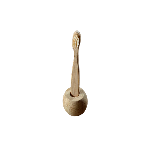 Natural Bamboo Toothbrush Stand