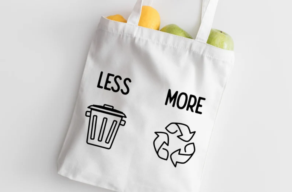 Less Trash, More Recycling Reusable Bag