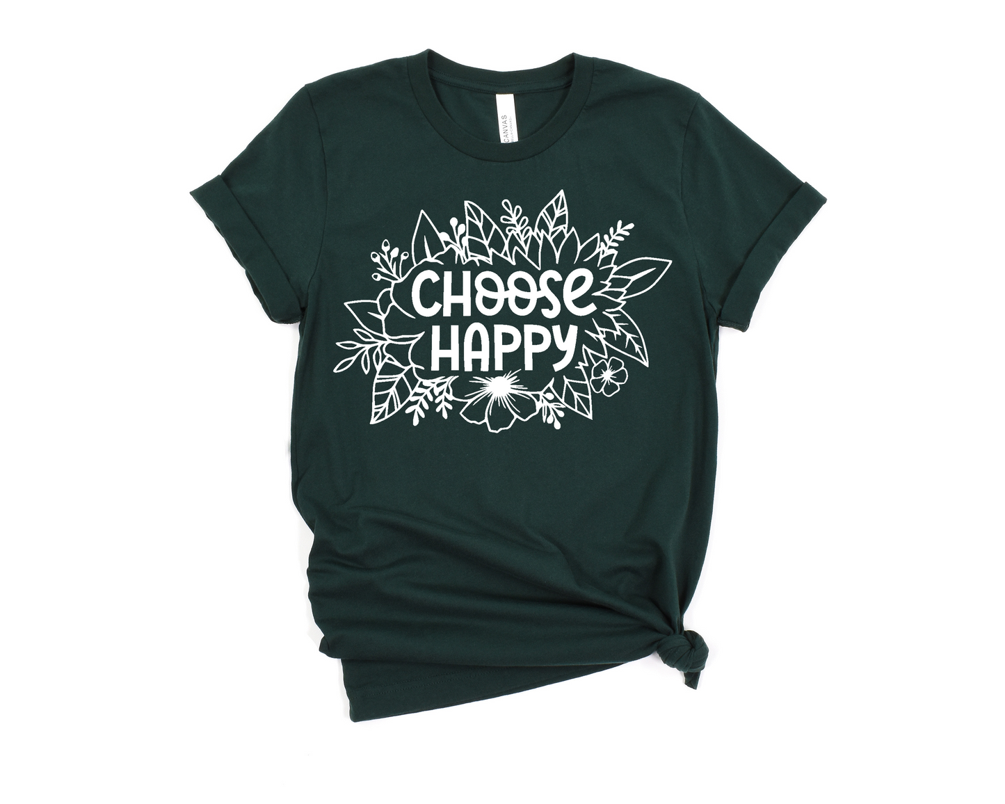 Choose Happy Floral T-Shirt