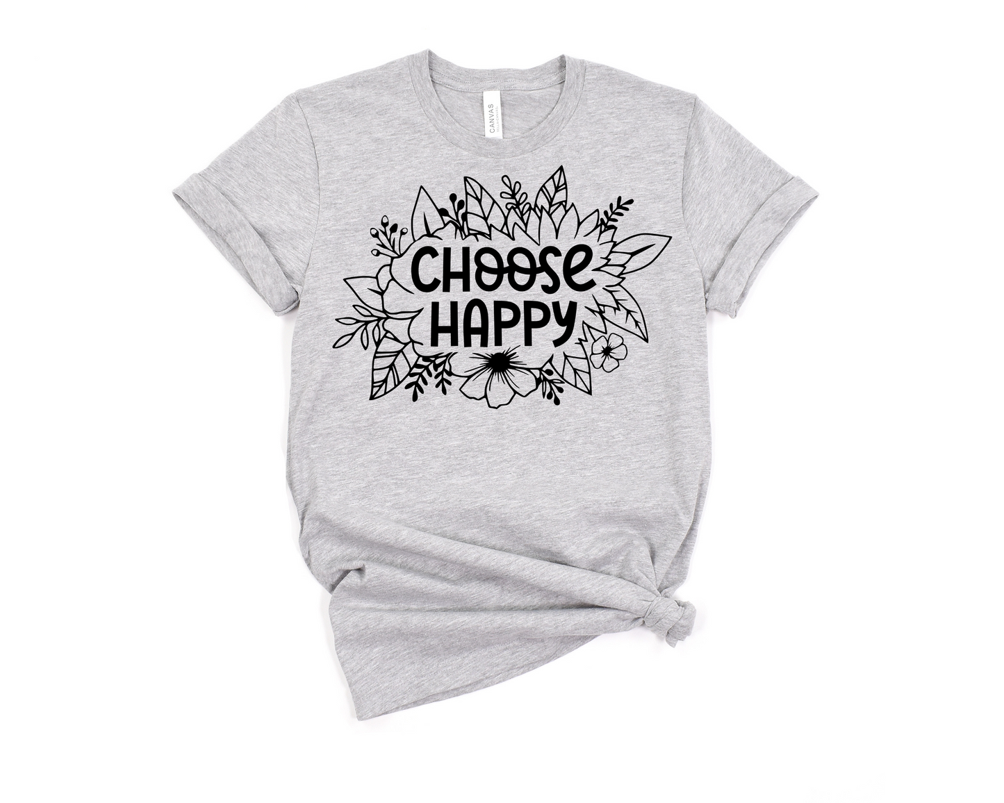 Choose Happy Floral T-Shirt