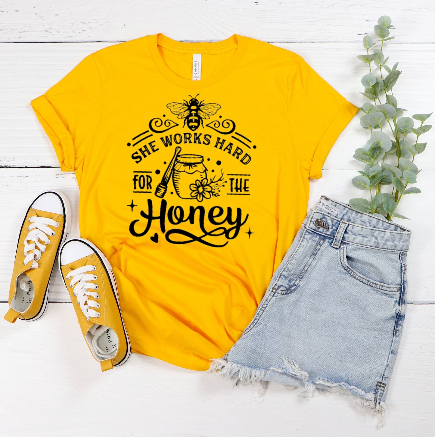 She Works Hard For The Honey T-Shirt