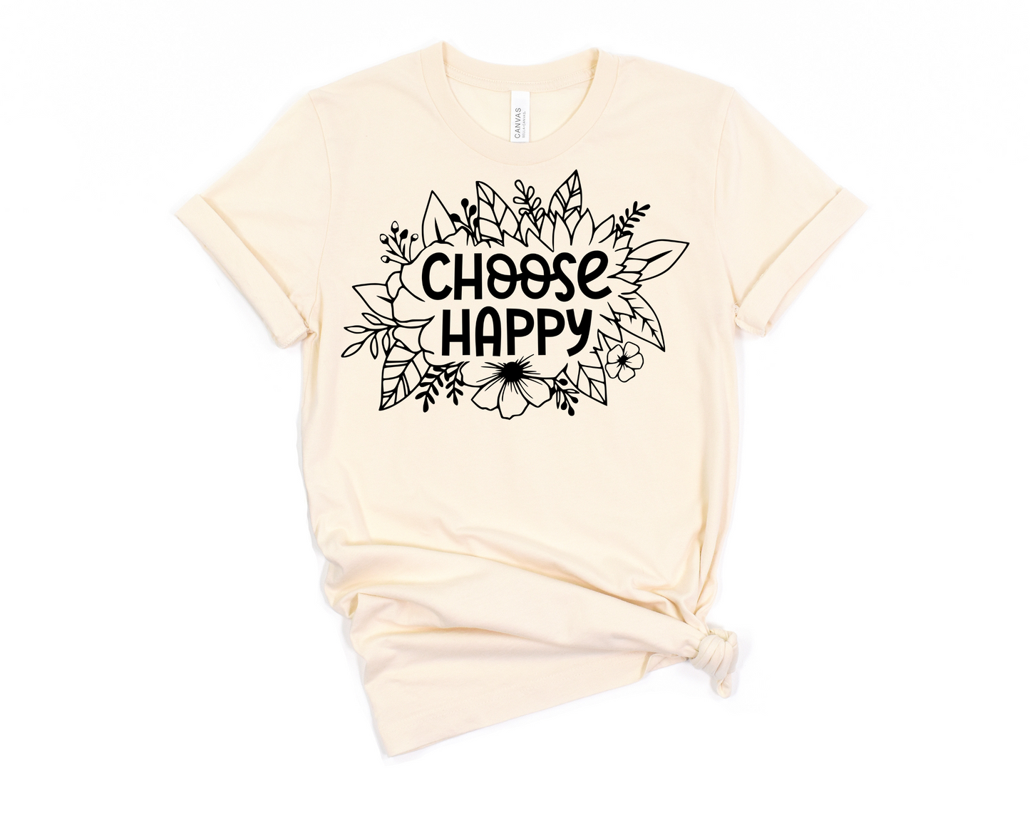 Choose Happy Floral T-Shirt