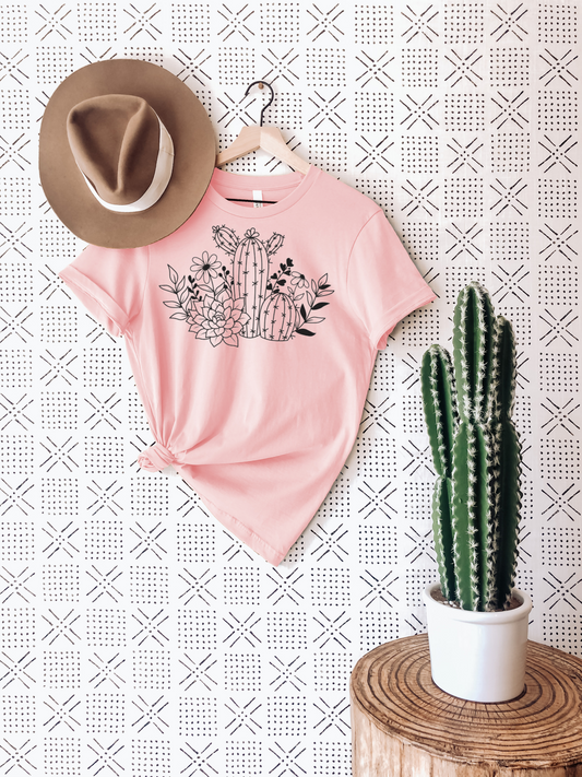 Succulents T-Shirt Ethical Earth Store