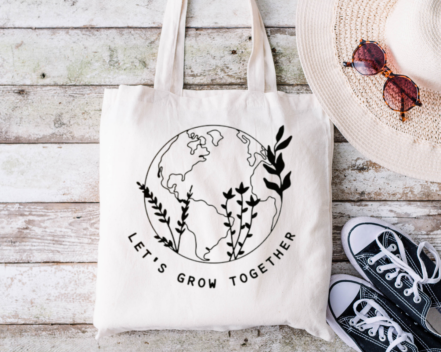Let's Grow Together Reusable Bag