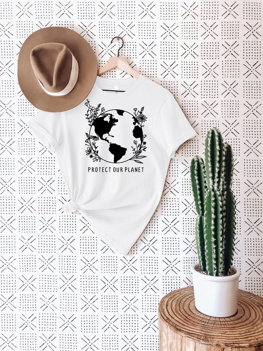 Protect Our Planet Floral T-Shirt