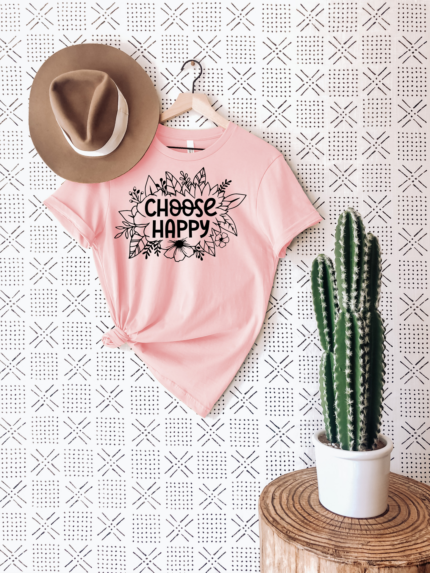 Choose Happy Floral T-Shirt