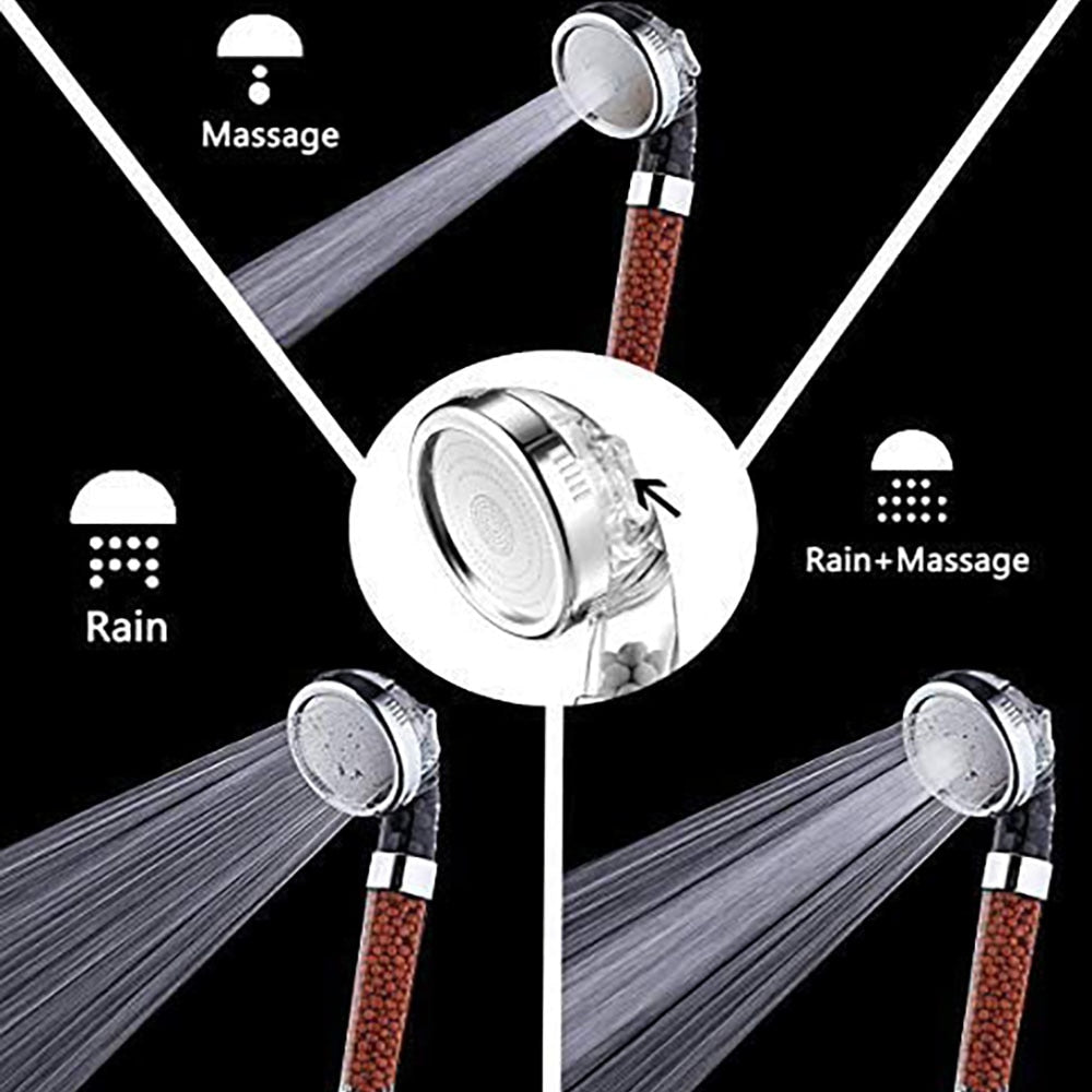 Mineral Enhanced Adjustable High Pressure Shower Head