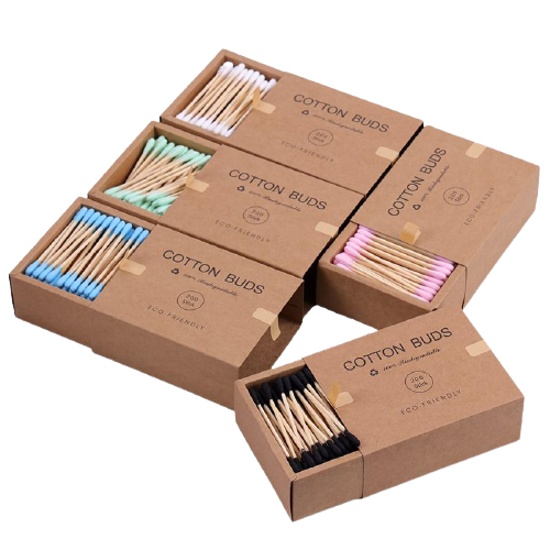 Biodegradable Organic Bamboo Cotton Swabs