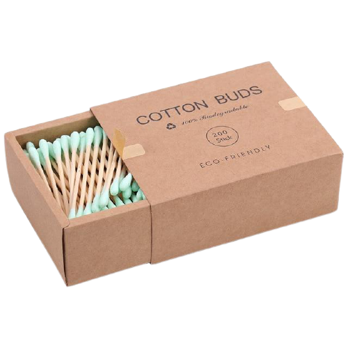 Biodegradable Organic Bamboo Cotton Swabs