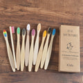 Kids Bamboo Toothbrush - 10 Piece
