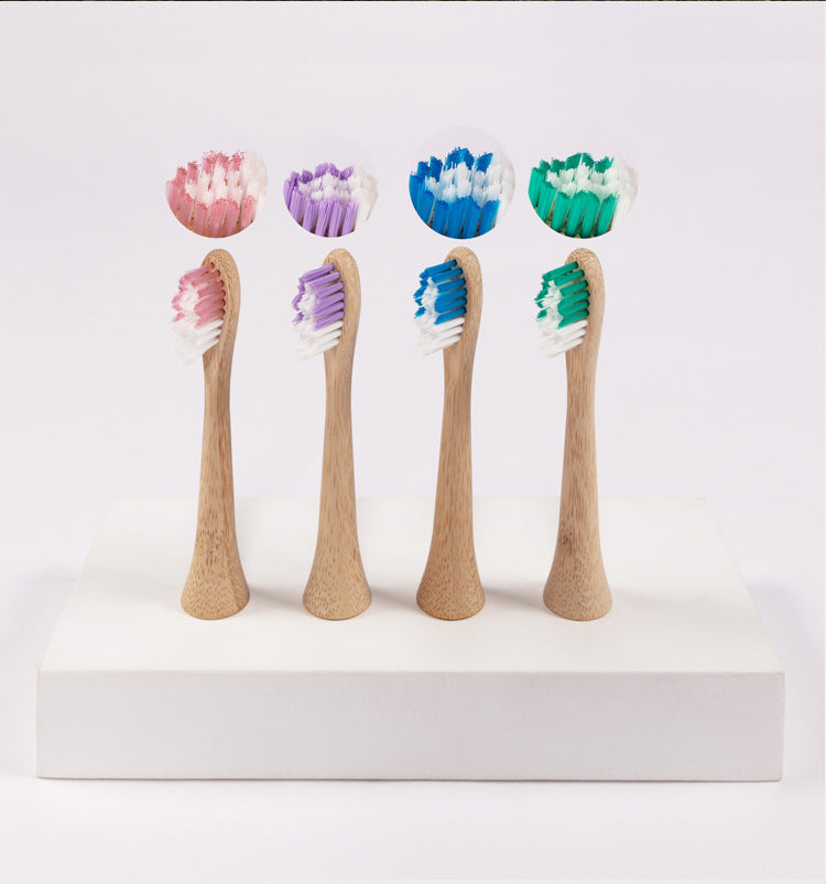 Bamboo Electric Toothbrush Replacement Heads (4 Pack)