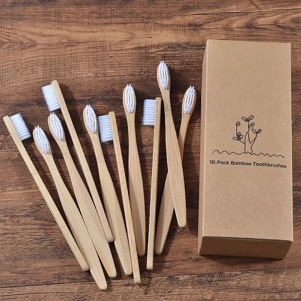 Subscribe & Save 30% - 10 Pcs Bamboo Toothbrush