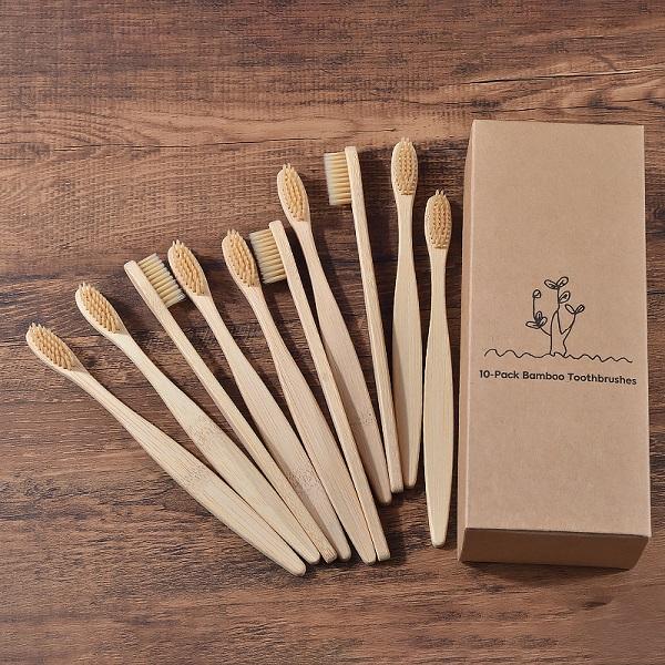 Subscribe & Save 30% - 10 Pcs Bamboo Toothbrush