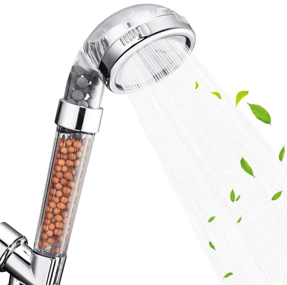 Mineral Enhanced Adjustable High Pressure Shower Head